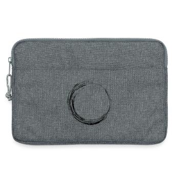 Kreis Schwarz - Laptoptasche 13" - Grau meliert - Vorne