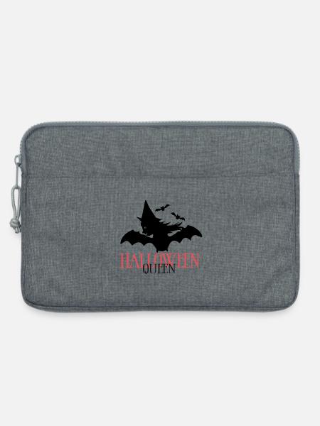 Hexe Halloween - Laptoptasche 13" - Grau meliert