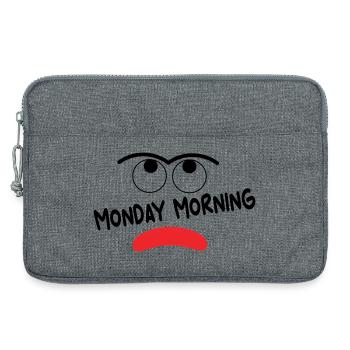 Monday Morning - Laptoptasche 13" - Grau meliert - Vorne