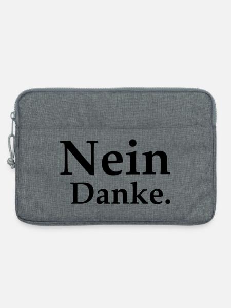 Nein Danke - Laptoptasche 13" - Grau meliert