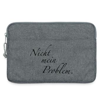 Nicht mein Problem. - Laptoptasche 13" - Grau meliert - Vorne