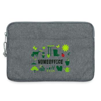 homeoffice im Garten - Laptoptasche 13" - Grau meliert - Vorne
