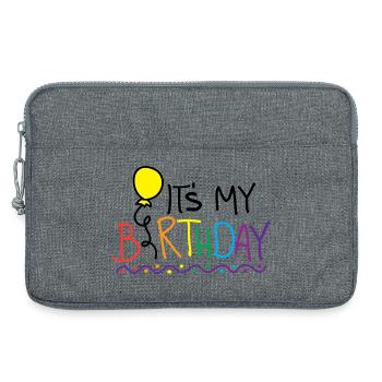 It's my Birthday - Laptoptasche 13" - Grau meliert - Vorne
