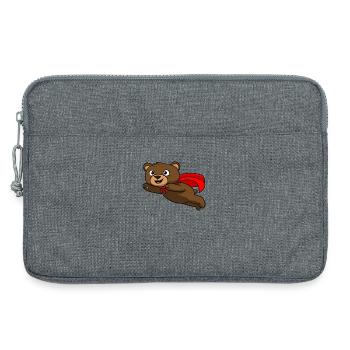 Super Bär Held - Laptoptasche 13" - Grau meliert - Vorne