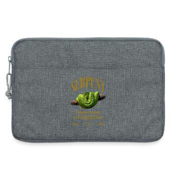 Green Tree Python Modern Reptile Keeper Streetwear - Laptoptasche 13" - Grau meliert - Vorne