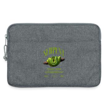 Green Tree Python Modern Reptile Keeper Streetwear - Laptoptasche 13" - Grau meliert - Vorne