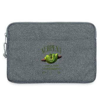 Green Tree Python Modern Reptile Keeper Streetwear - Laptoptasche 13" - Grau meliert - Vorne