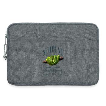 Green Tree Python Modern Reptile Keeper Streetwear - Laptoptasche 13" - Grau meliert - Vorne
