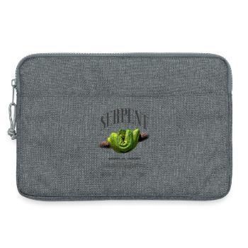 Green Tree Python Modern Reptile Keeper Streetwear - Laptoptasche 13" - Grau meliert - Vorne