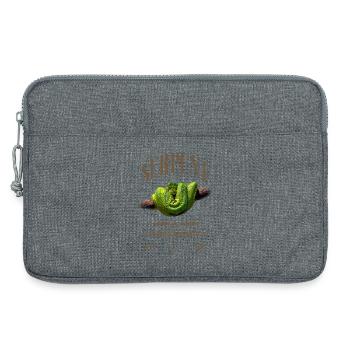 Green Tree Python Modern Reptile Keeper Streetwear - Laptoptasche 13" - Grau meliert - Vorne