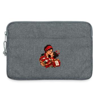 İyi ki Varsın Anne Türkische Mutter Tochter Liebe - Laptoptasche 13" - Grau meliert - Vorne