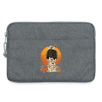 Halloween Geister-Lasttest für IT-Engineers - Laptoptasche 13" - Grau meliert - Vorne