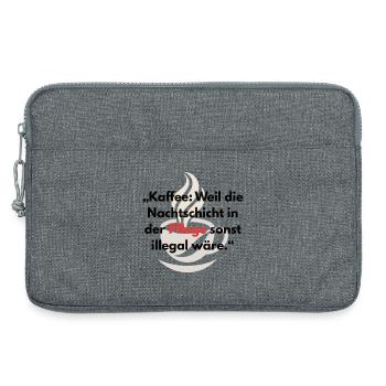 Pflegekräfte & Krankenschwestern Nachtschicht  - Laptoptasche 13" - Grau meliert - Vorne