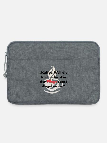 Pflegekräfte & Krankenschwestern Nachtschicht - Laptoptasche 13" - Grau meliert