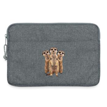 Erdmaennchen - Laptoptasche 13" - Grau meliert - Vorne