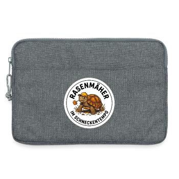 Landschildkröte Rasenmäher Freigehege Garten - Laptoptasche 13" - Grau meliert - Vorne