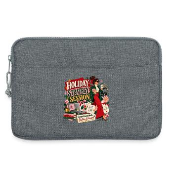 Urlaubsstrategie - Laptoptasche 13" - Grau meliert - Vorne