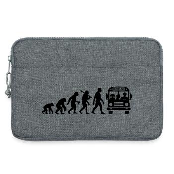 Schulbus Evolution Busfahrer Mit Bus - Laptoptasche 13" - Grau meliert - Vorne