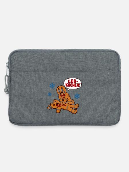 Leb-Kuchen – Weihnachten für alle - Laptoptasche 13" - Grau meliert