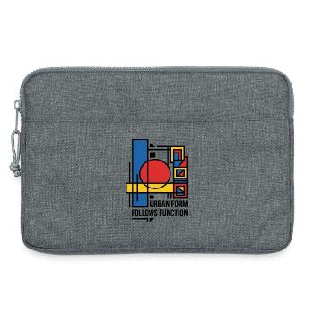 Stadtform folgt Funktion - Laptoptasche 13" - Grau meliert - Vorne