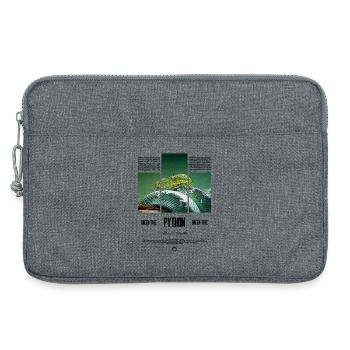 Green Tree Python Modern Reptile Keeper Streetwear - Laptoptasche 13" - Grau meliert - Vorne
