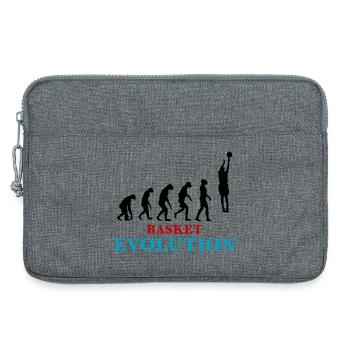 Entwicklung des Basketballs - Laptoptasche 13" - Grau meliert - Vorne