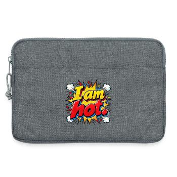 I am hot Comic Burst - Laptoptasche 13" - Grau meliert - Vorne