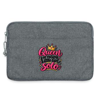 Queen Solo Pink Krone Design - Laptoptasche 13" - Grau meliert - Vorne