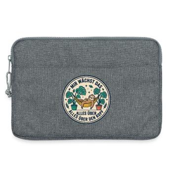 Mir Wächst Das Alles Über Den Kopf Garten - Laptoptasche 13" - Grau meliert - Vorne