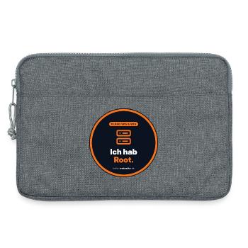 Ich Hab Root. Linux Admin Shirt - Laptoptasche 13" - Grau meliert - Vorne