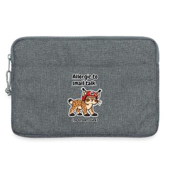 Allergisch gegen Smalltalk Finnland - Laptoptasche 13" - Grau meliert - Vorne