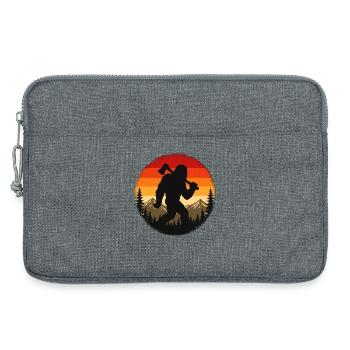 Bigfoot mit Axt - Laptoptasche 13" - Grau meliert - Vorne