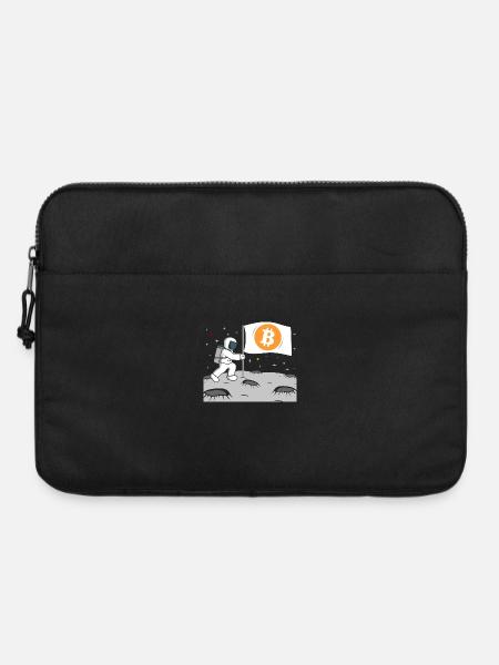 Astronaut Bitcoin Mond BTC - Laptoptasche 15" - Schwarz