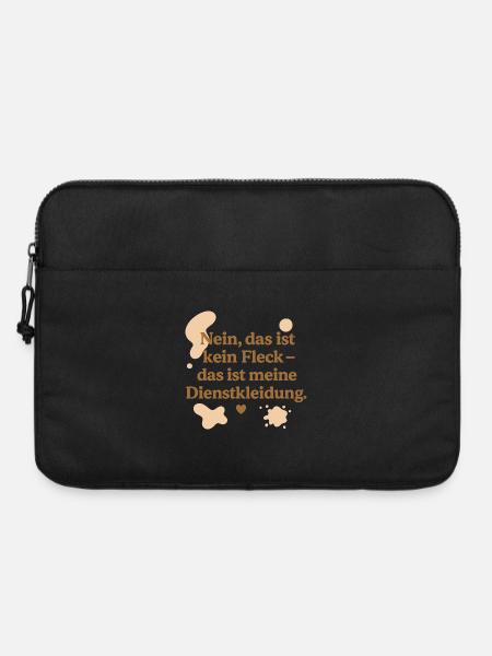 Das ist kein Fleck! (beige) - Laptoptasche 15" - Schwarz