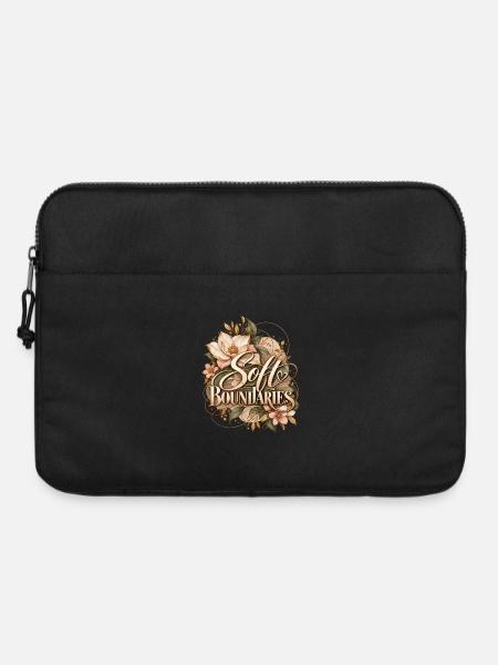 Weiche Grenzblumen - Laptoptasche 15" - Schwarz