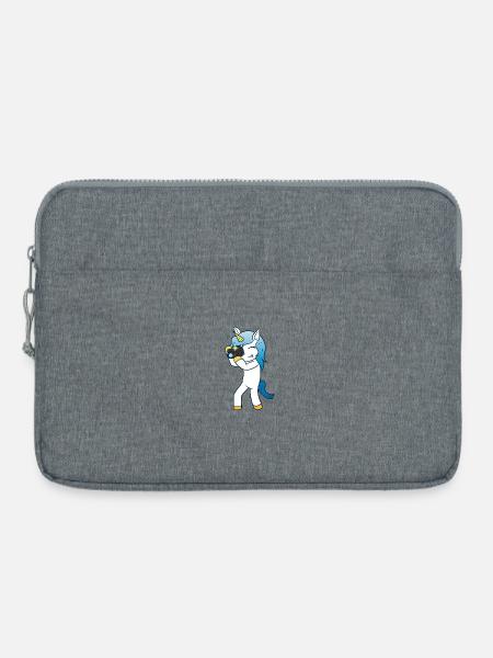 Foto Einhorn Fotografin - Laptoptasche 15" - Grau meliert