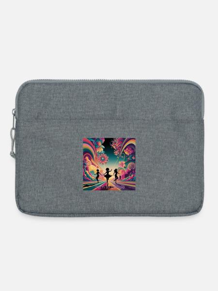 Geboren zum Boogie - Laptoptasche 15" - Grau meliert