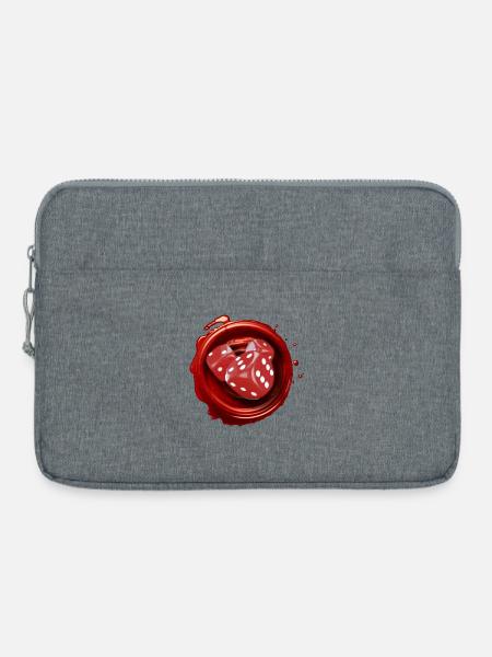 Wachsstempel Absurde Welt - Laptoptasche 15" - Grau meliert