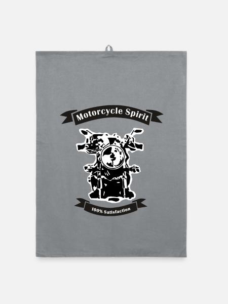 Motorcycle spirit - Organic Geschirrtuch - Grau
