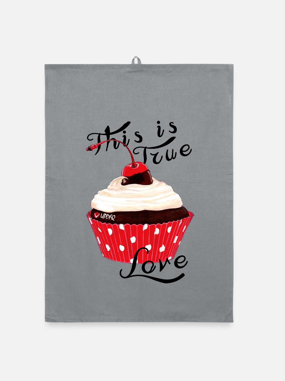 MUFFIN - Organic Geschirrtuch - Grau - Vorne