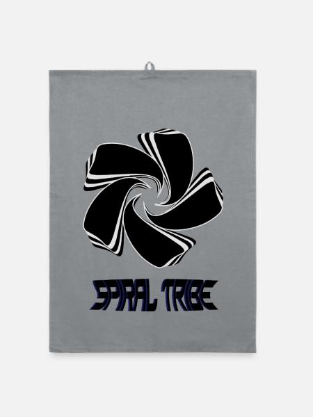 Spiral Tribe - Organic Geschirrtuch - Grau - Vorne