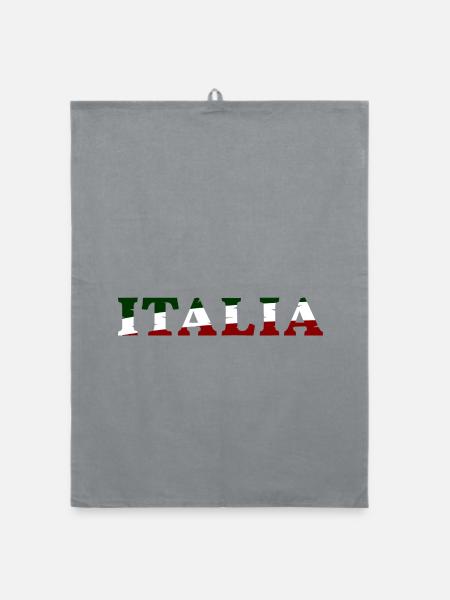 ITALIA 3 color - Organic Geschirrtuch - Grau - Vorne