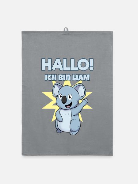 Liam - Organic Geschirrtuch - Grau - Vorne
