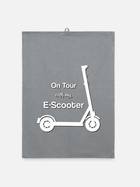 Roller E Roller E Scooter Tretroller - Organic Geschirrtuch - Grau - Vorne