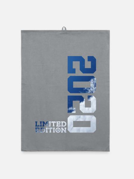 6TH BIRTHDAY LIMITED EDITION 2020 - Organic dish towel - grey - Front