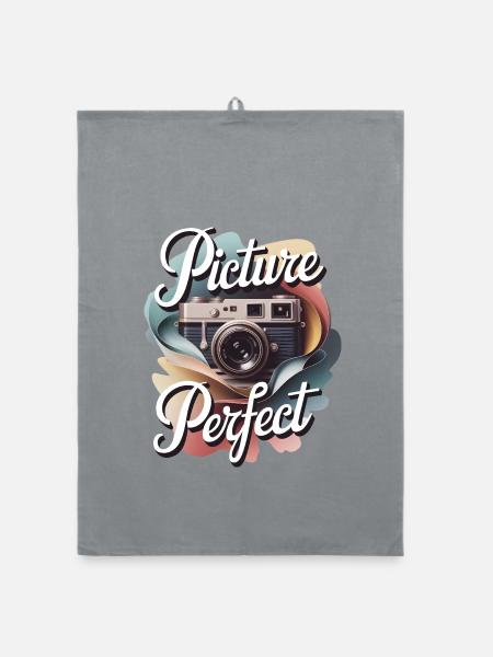 Picture Perfect - Organic dish towel - grey - Front