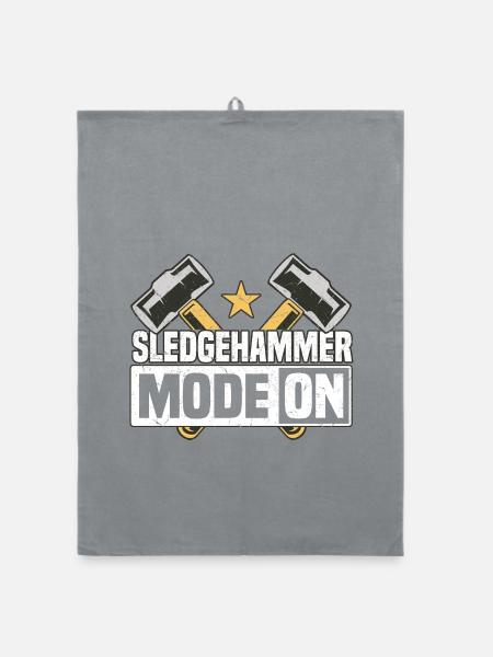 Vorschlaghammer-Modus an - Organic Geschirrtuch - Grau - Vorne