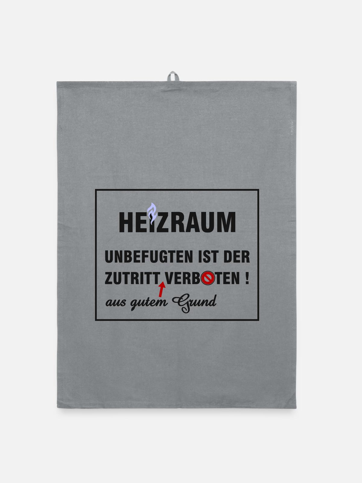 Heizraum - Organic Geschirrtuch - Grau - Vorne