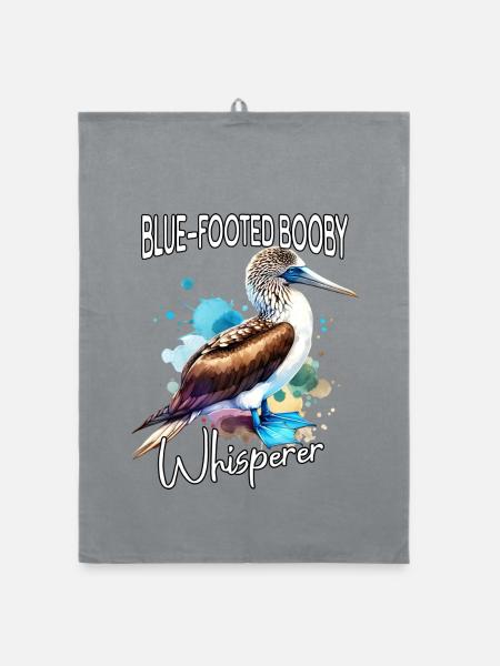 Blaufusstölpel Flüsterer - Organic Geschirrtuch - Grau - Vorne