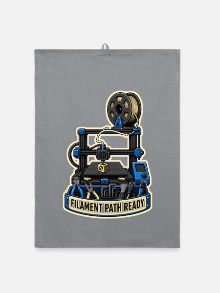 FILAMENT PATH READY - Organic Geschirrtuch - Grau - Vorne
